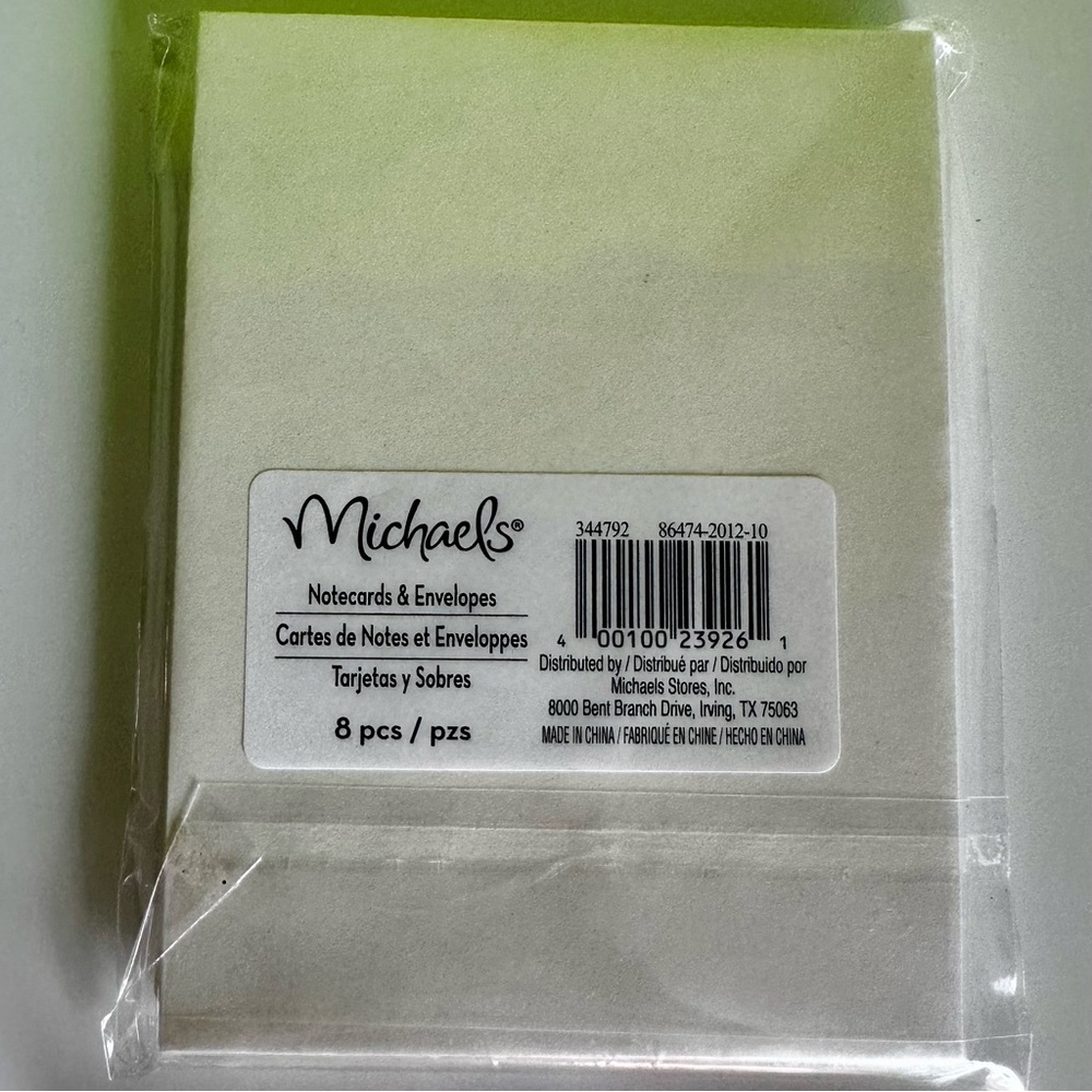 16 Michaels Cream Thank You Note Cards French Greeting Cards Merci - Picture 3 of 3